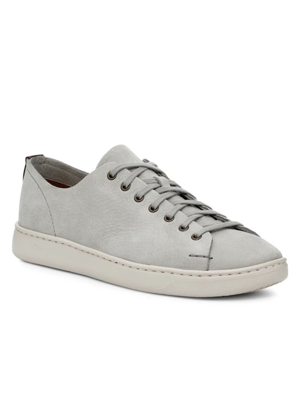 UGG Men's Pismo Low Sneaker Gray Nubuck Leather Fashion Shoes Comfort Size 11.5